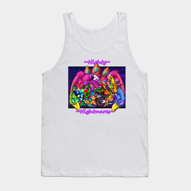 Nighty Nightmares V2 Tank Top by spyroid101